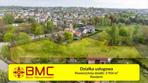Polecam działkę usługowo-mieszkaniową 3954 m² w Koszęcinie działka Koszęcin, Słowików