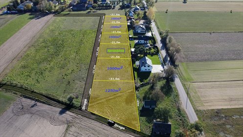 działka na sprzedaż 1000m2 działka Henrykowo