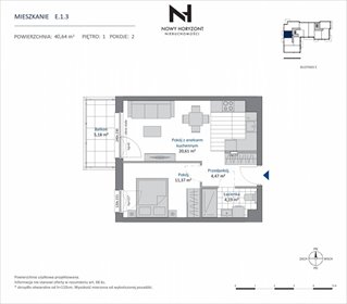 Sprzedam nowoczesne 2-pokojowe mieszkanie 41 m² z balkonem mieszkanie Gdynia, Dąbrowa