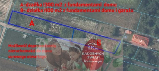 działka na sprzedaż 1300m2 działka Charlęż