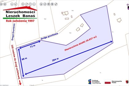 Działka rolna 26 tys. m² z drzewami, asfalt graniczy - polecam działka Wiewiórki