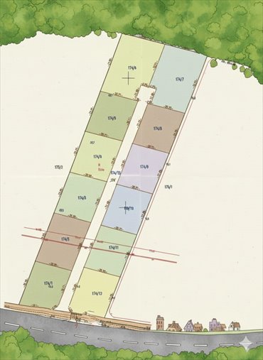 działka na sprzedaż 1000m2 działka Głobino