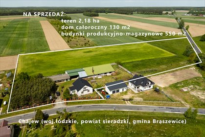 Zapraszam do obejrzenia działki 2,18 ha z domem i magazynami w Chajew lokal użytkowy Chajew