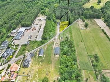 Działka 1233 m² z mediami - plan zagospodarowania w Trablicach działka Trablice