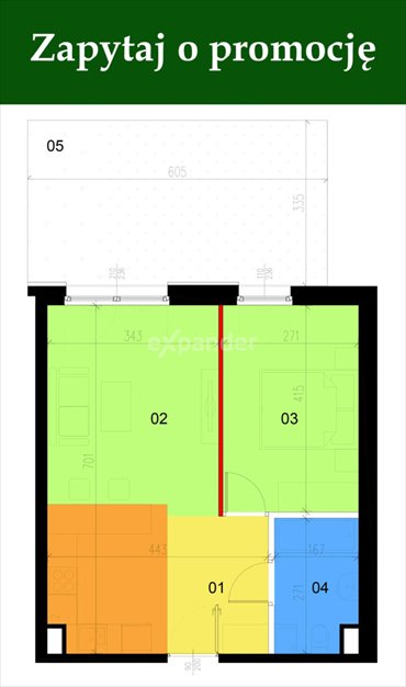 mieszkanie na sprzedaż 42m2 mieszkanie Warszawa, Mokotów, Goczałkowicka