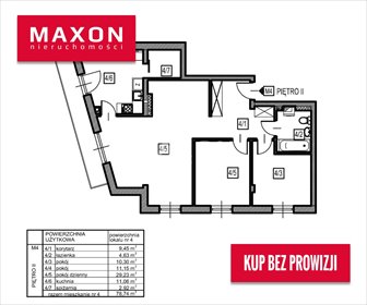 Zapraszam do obejrzenia 78,74 m² mieszkania z spiżarnią w Markach mieszkanie Marki, ul. Królowej Jadwigi
