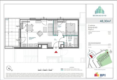 mieszkanie na sprzedaż 48m2 mieszkanie Gdynia, Mały Kack, Wzgórze Bernadowo