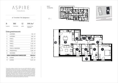 mieszkanie na sprzedaż 103m2 mieszkanie Bydgoszcz, Toruńska