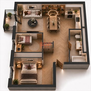 Do sprzedania funkcjonalne 3-pokojowe mieszkanie 51 m² w Wrocławiu mieszkanie Wrocław, Fabryczna, Żerniki, Aleja Architektów