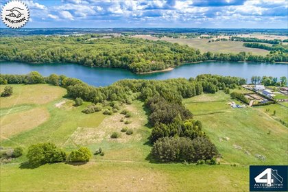 Działka nad Jeziorem Drawsko z linią brzegową. działka Warniłęg