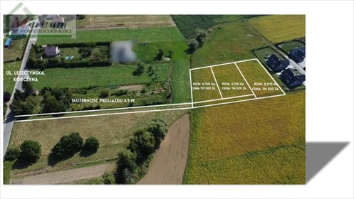 działka na sprzedaż 1115m2 działka Korczyna
