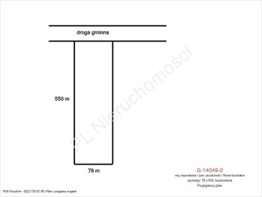 Do sprzedania działka budowlana 45 200 m² z planem zagospodarowania działka Nowe Grocholice