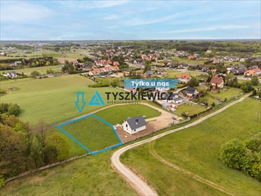 działka na sprzedaż 1011m2 działka Kościerzyna-Wybudowanie