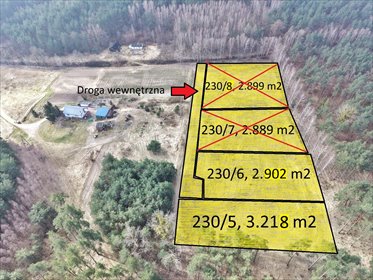 działka na sprzedaż 2899m2 działka Gniew, Jaźwiska