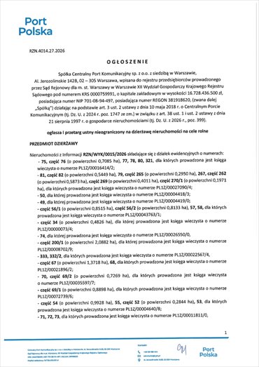 działka na wynajem 473698m2 działka Baranów