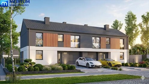 Nowoczesny bliźniak 122 m2 z garażem i dużą działką dom Żelechów