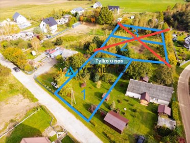 działka na sprzedaż 1000m2 działka Milwino, Długa