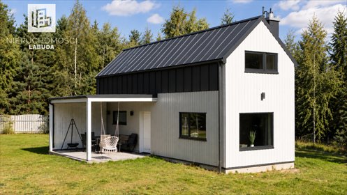 Nowoczesny domek drewniany 65 m² - działka 1792 m² dom Podjazy, Widna Góra