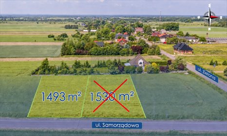 działka na sprzedaż 1493m2 działka Mykanów, Samorządowa