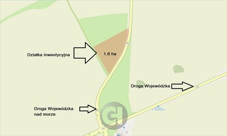 działka na sprzedaż 18000m2 działka Gościno