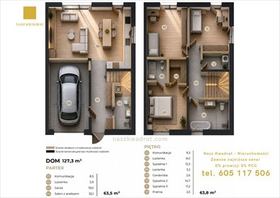 Solidny dom z ogrodem, garażem i inteligentnym osiedlem dom Łódź, Nowosolna, Nowosolna