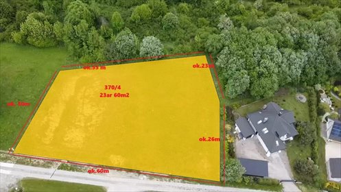 działka na sprzedaż 2361m2 działka Pisarowce