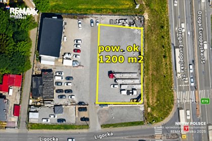 Plac 1250 m² przy ruchliwej trasie - widoczność i ekspozycja. działka Czechowice-Dziedzice, Ligocka