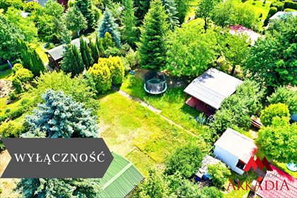 Działka z domkiem 2022, 380 m2, media, monitoring działka Wieniec Zalesie