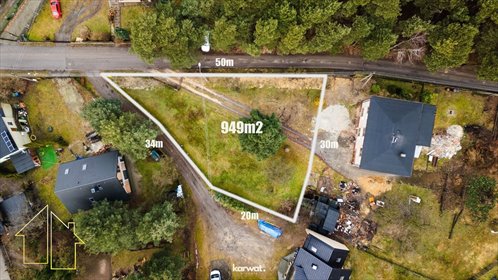 Działka budowlana 949 m² z mediami - las i centrum blisko działka Rybnik, Golejów, Książenicka