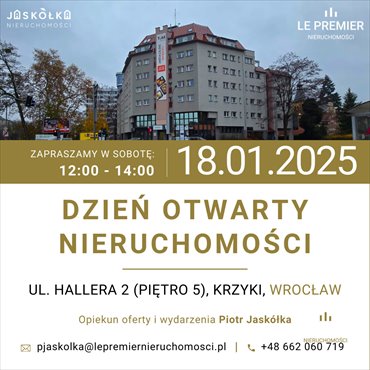 mieszkanie na sprzedaż 90m2 mieszkanie Wrocław, Borek, gen. Józefa Hallera