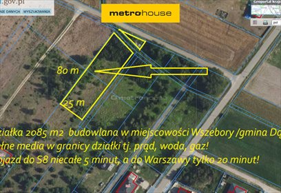 działka na sprzedaż 2085m2 działka Wszebory, Twórcza