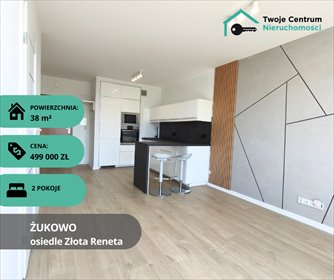 Nowoczesne 2-pokojowe mieszkanie po remoncie z balkonem i komórką mieszkanie Żukowo, Złota Reneta, Złota Reneta, Jabłoniowa