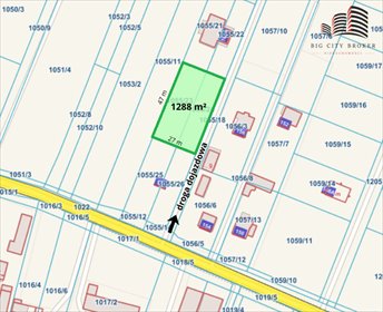 działka na sprzedaż 1288m2 działka Strzeszkowice Duże