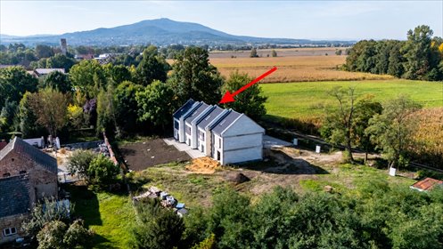 Nowoczesny dom 150 m² z ogrodem i garażem w Rogowie Sobóckim. dom Rogów Sobócki, Tymiankowa