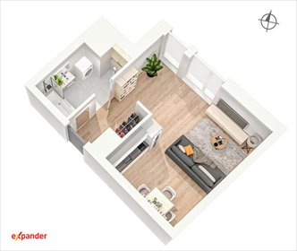 Na sprzedaż nowoczesna kawalerka 29,39 m² w centrum Wrocławia mieszkanie Wrocław, Powstańców Śląskich