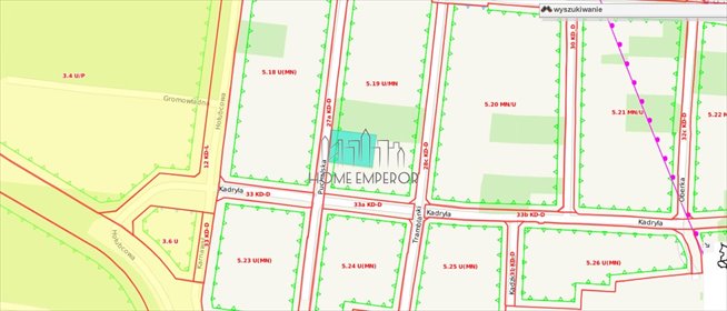 Działka 1378 m² pod zabudowę mieszkaniowo-usługową działka Warszawa, Ursynów, Grabów, Puchalska