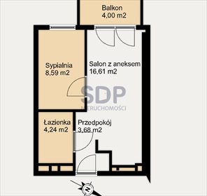 mieszkanie na sprzedaż 33m2 mieszkanie Wrocław, Krzyki, Klecina, Karkonoska