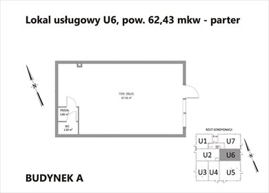 lokal użytkowy na sprzedaż 62m2 lokal użytkowy Wrocław, Brochów, Syryjska
