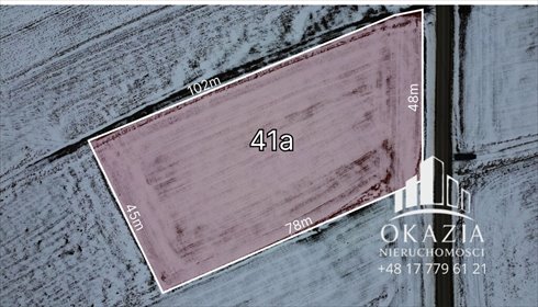 działka na sprzedaż 4100m2 działka Niechobrz