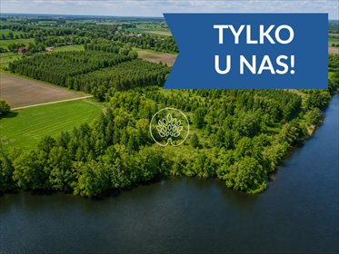 Działka 16 300 m² nad jeziorem Łopienno (225 m linii brzegowej) działka Gącz