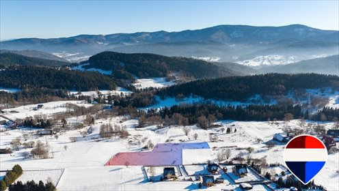 Działka inwestycyjna z widokiem na Babią Górę, 6 domów działka Zawoja