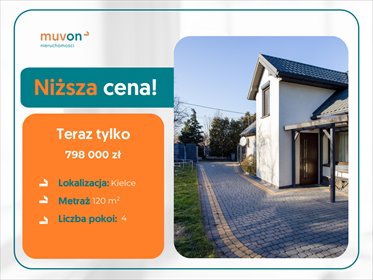 dom na sprzedaż 120m2 dom Kielce, Brzechowska