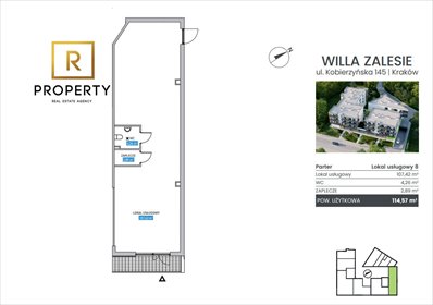 lokal użytkowy na sprzedaż 115m2 lokal użytkowy Kraków, Ruczaj, Kobierzyńska