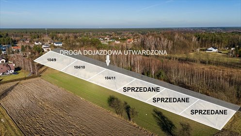 działka na sprzedaż 1000m2 działka Dawidów