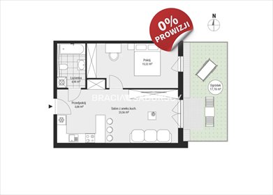 mieszkanie na sprzedaż 47m2 mieszkanie Kraków, Podgórze, Rybitwy, Bukowa