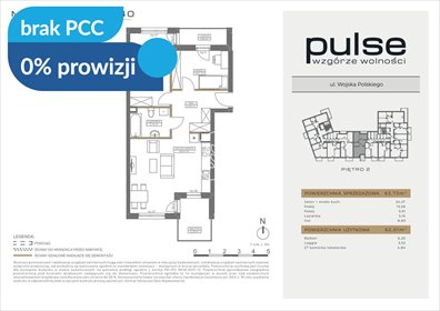 Przestronne 3-pokojowe mieszkanie z balkonem w Bydgoszczy mieszkanie Bydgoszcz, Wzgórze Wolności, Wojska Polskiego