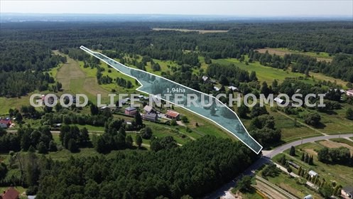 Działka inwestycyjna 1,94 ha z WZ na 6 domów. działka Węgliska