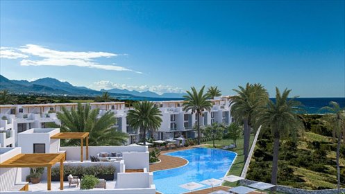 Stylowy apartament z basenem i ogrodem na Cyprze mieszkanie Tatlısu, Tatlısu, Gazimağusa, Cypr Północny
