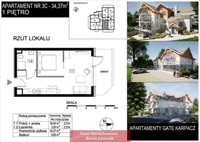 mieszkanie na sprzedaż 34m2 mieszkanie Miłków