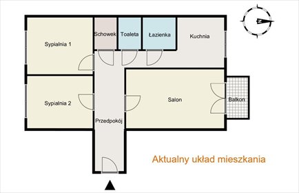 mieszkanie na sprzedaż 63m2 mieszkanie Warszawa, Mokotów Czerniaków, Jurija Gagarina